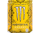 Monster Energy Zero Sugar Ultra Gold Drink Can 500ml X 4 Pack