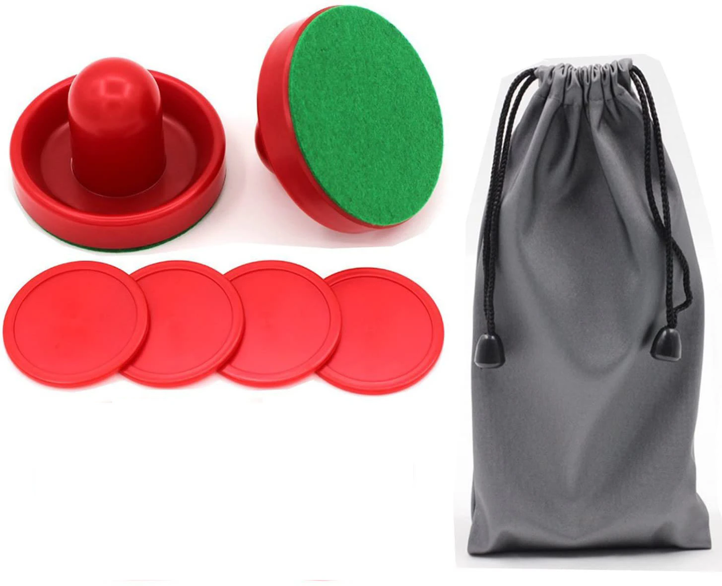 Home Standard Air Hockey Paddles and Pucks, Small Size, Great Goal Handles Pushers Replacement Accessories