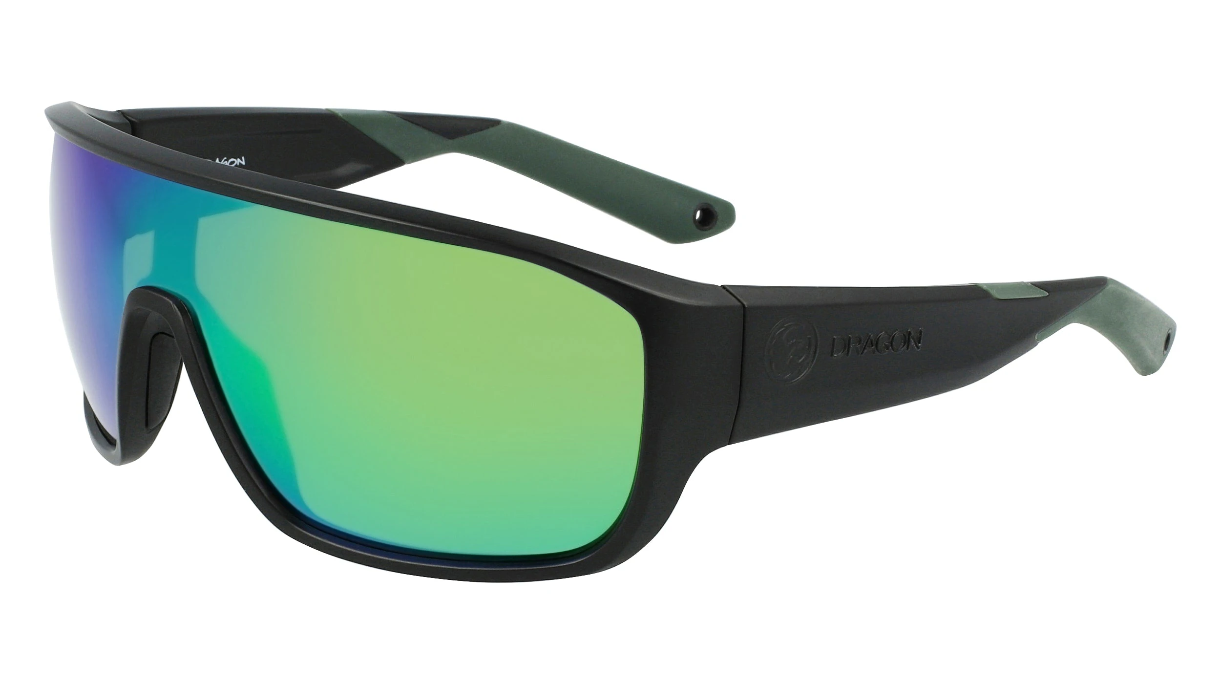 Dragon VESSEL X H2O Matte Black w/ Green Ion LumaLens Polarised