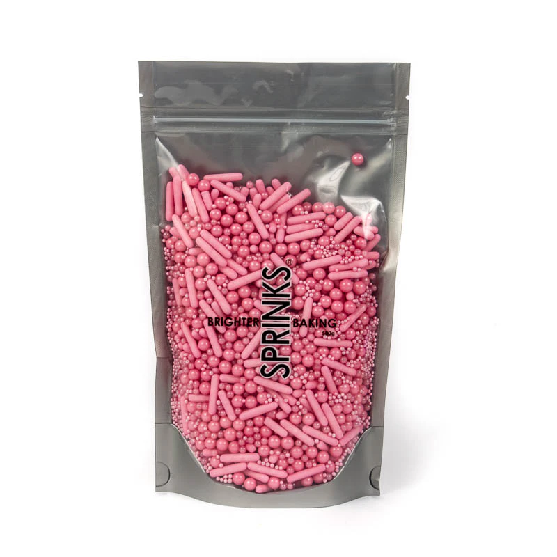 Sprinks Bubble & Bounce Pink Sprinkles Cake Cupcake Cookie Decoration 500g