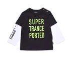 Diesel Babies Black 'Supertranceported' T-shirt