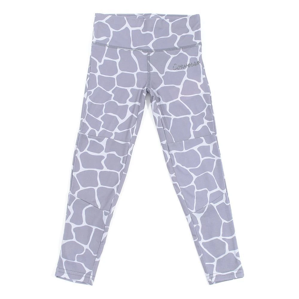 Converse Girl's Giraffe Print Grey & White Knitted Leggings