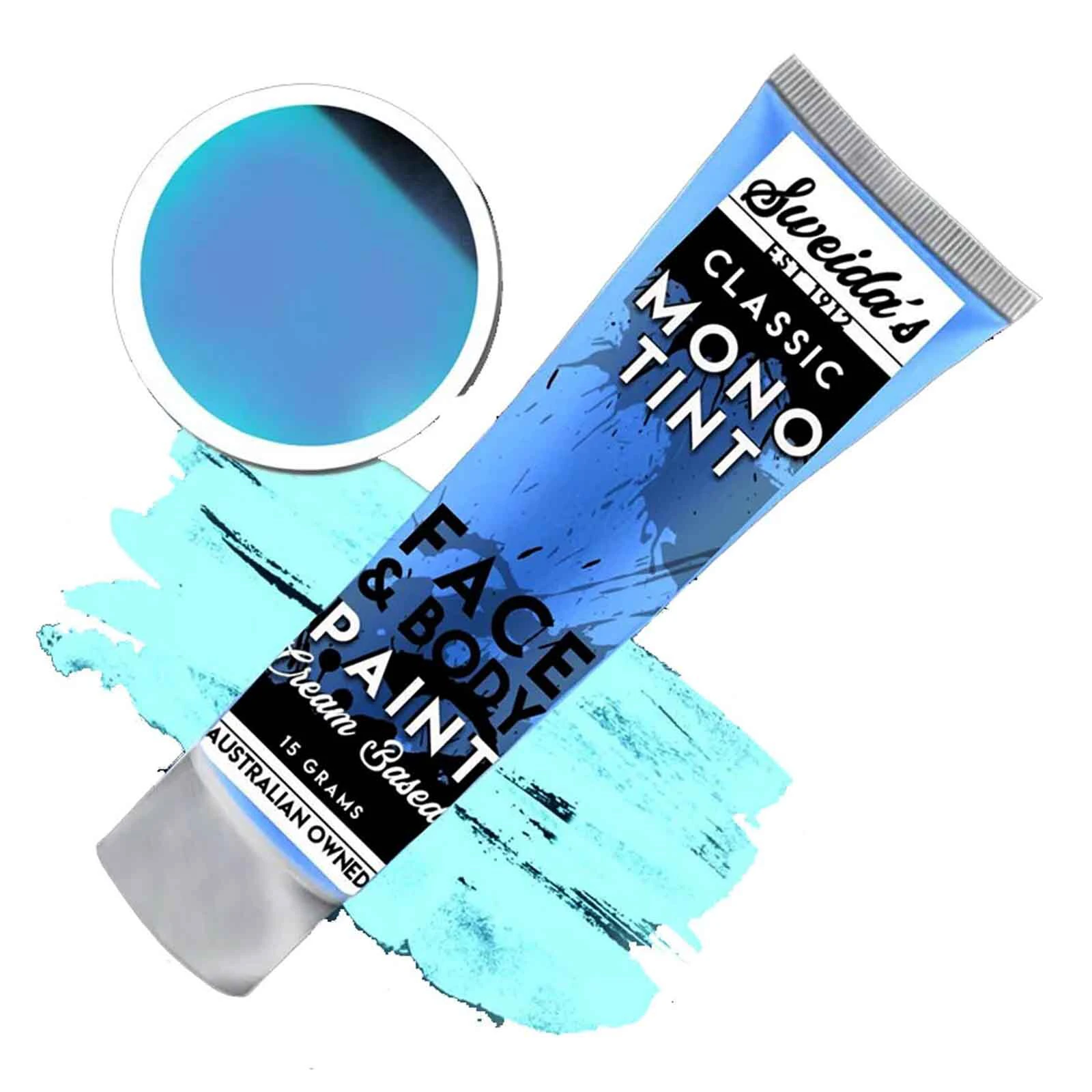 Monotint Cream Based Liquid Face & Body Paint 15ml - Neon Blue