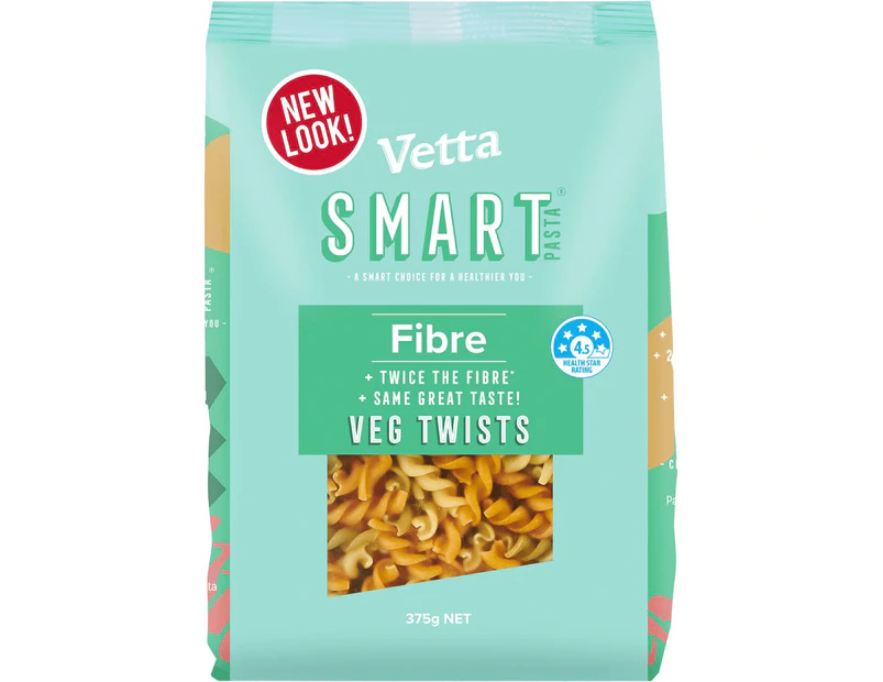 Vetta Smart Fibre Veg Twists Pasta 375g