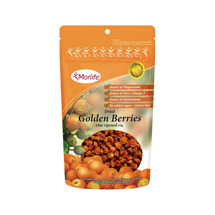 Morlife Dried Golden Berries (Inca Berries) 150g