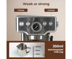 Spector Coffee Machine 20 Bar Espresso Cappuccino Maker Frother LCD Pre-soaking