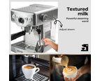 Spector Coffee Machine 20 Bar Espresso Cappuccino Maker Frother LCD Pre-soaking