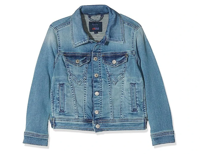 Pepe Jeans Boys Legendary Denim Jacket Light Blue Denim