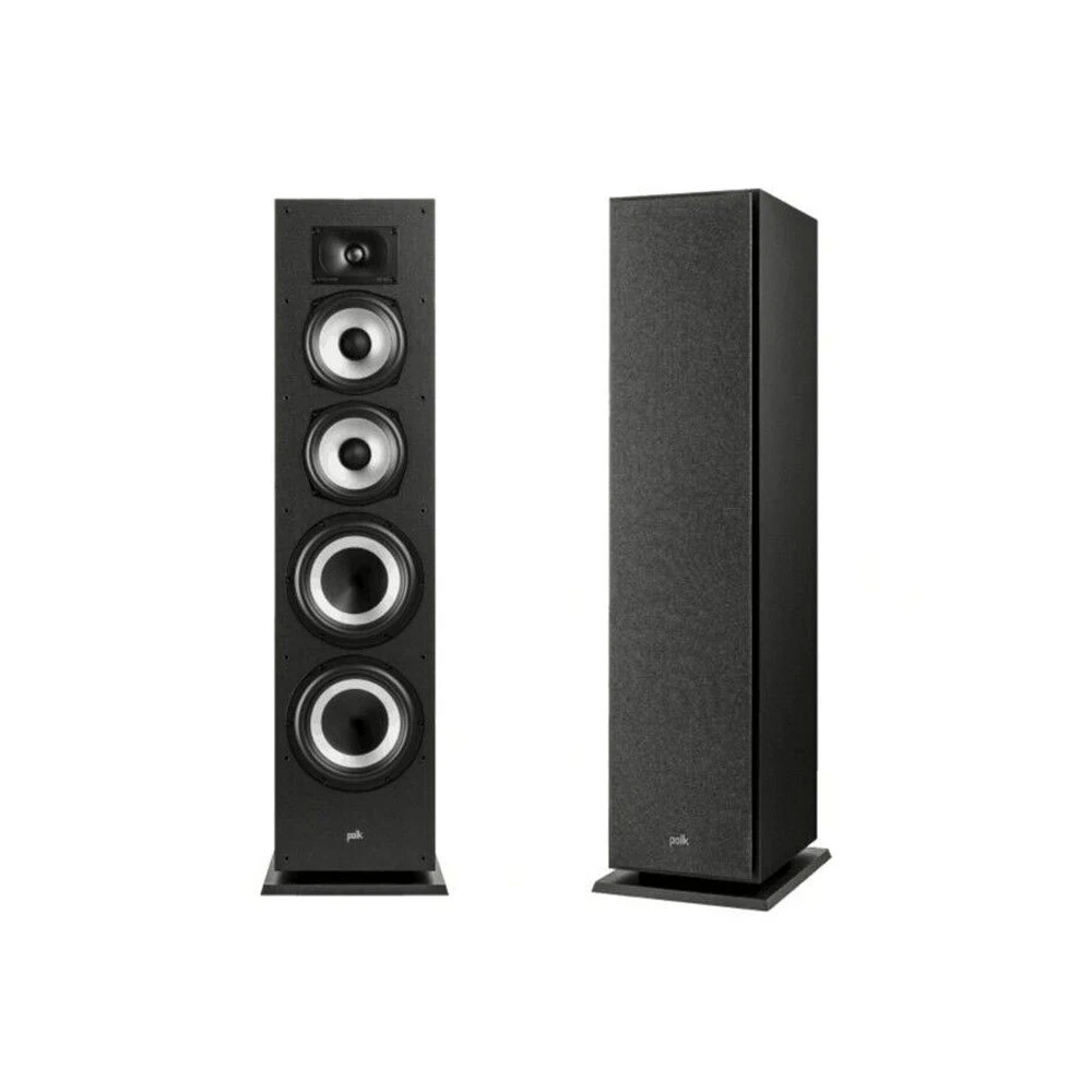 2PK Polk Audio Monitor XT70 High Resolution Floorstanding Speaker Tower Black