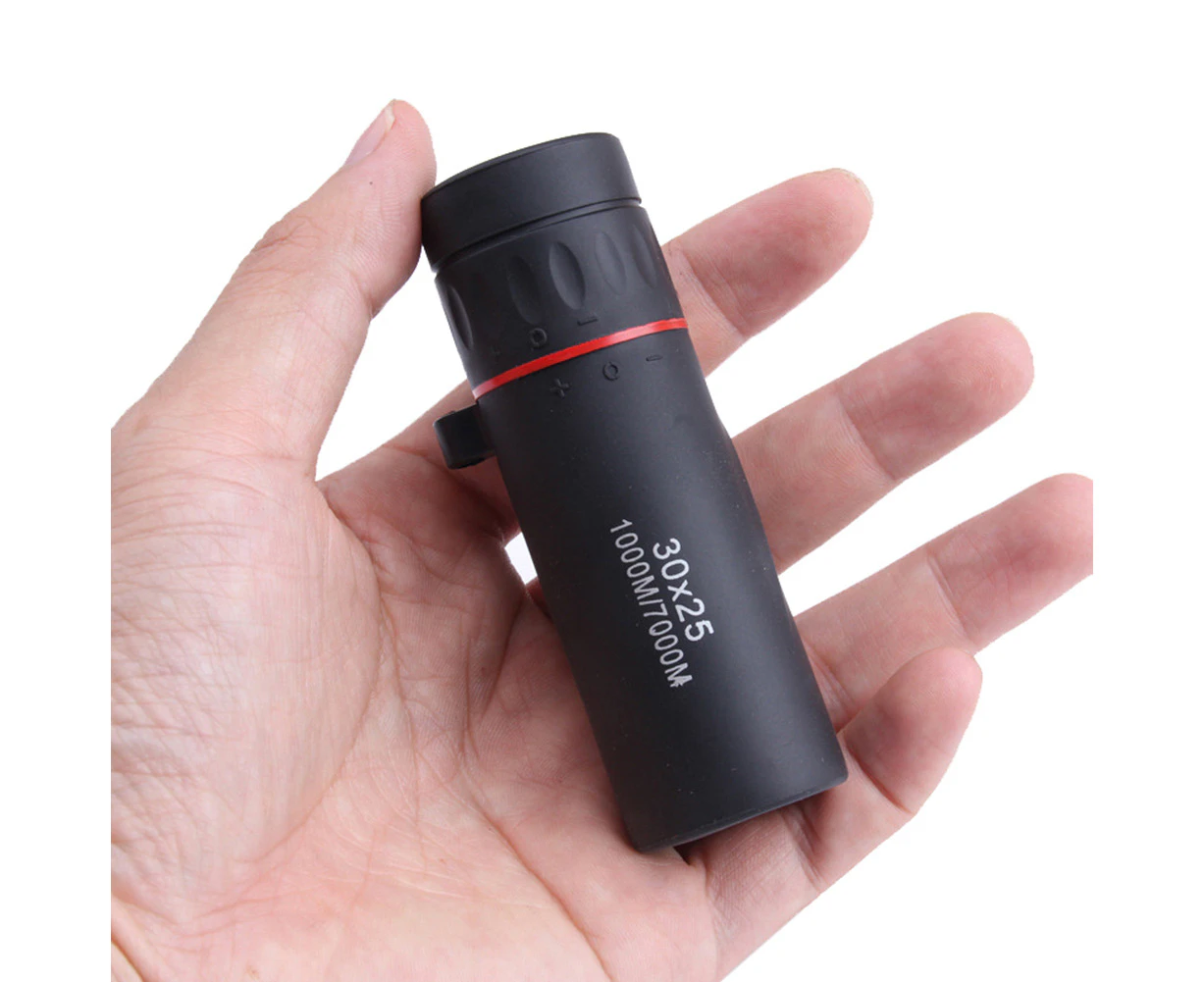 30x25 Mini Portable BAK7 Prism Monocular Telescope for Outdoor Camping Hiking