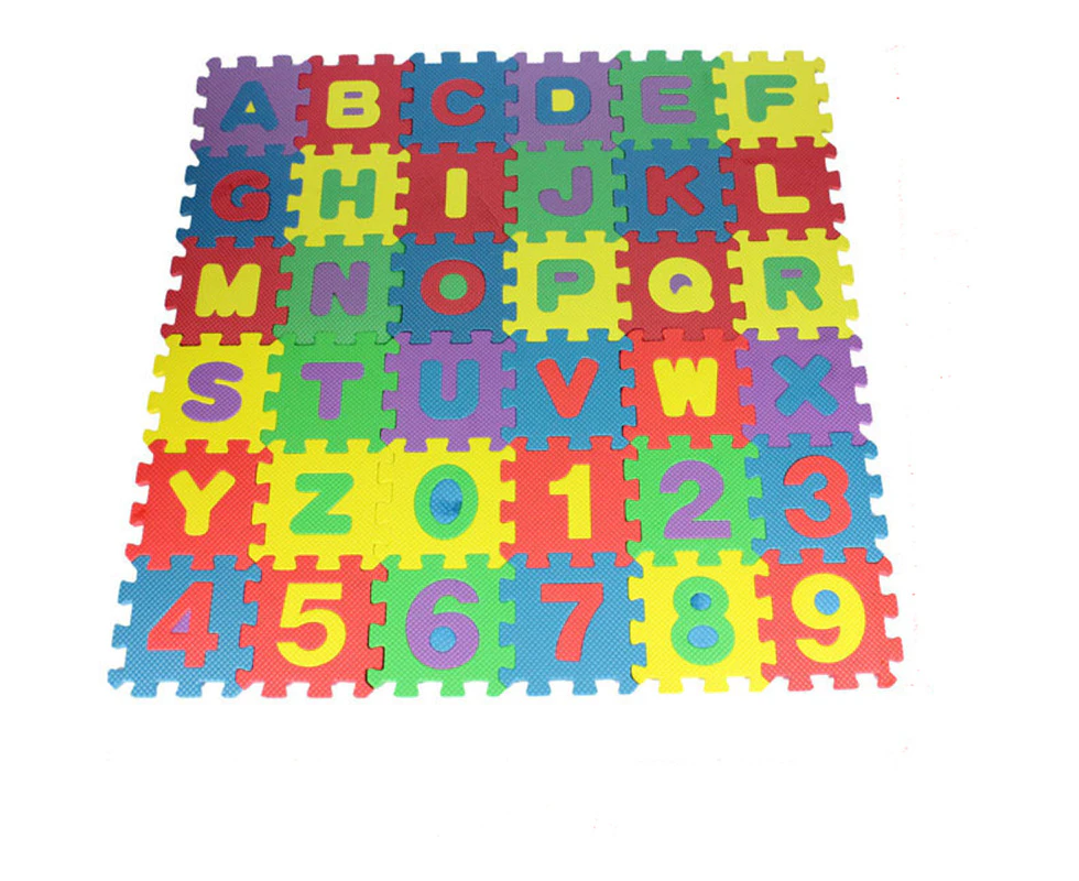 Protective mats, puzzle mats, children's carpets with letters and numbers, non-slip play mats - baby and toddler play carpets--