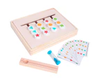 Zaloife Montessori Toys Wooden Puzzle Sorting Box Kids Educational Toys with Hourglass Game, Wooden Toys Children's Toys