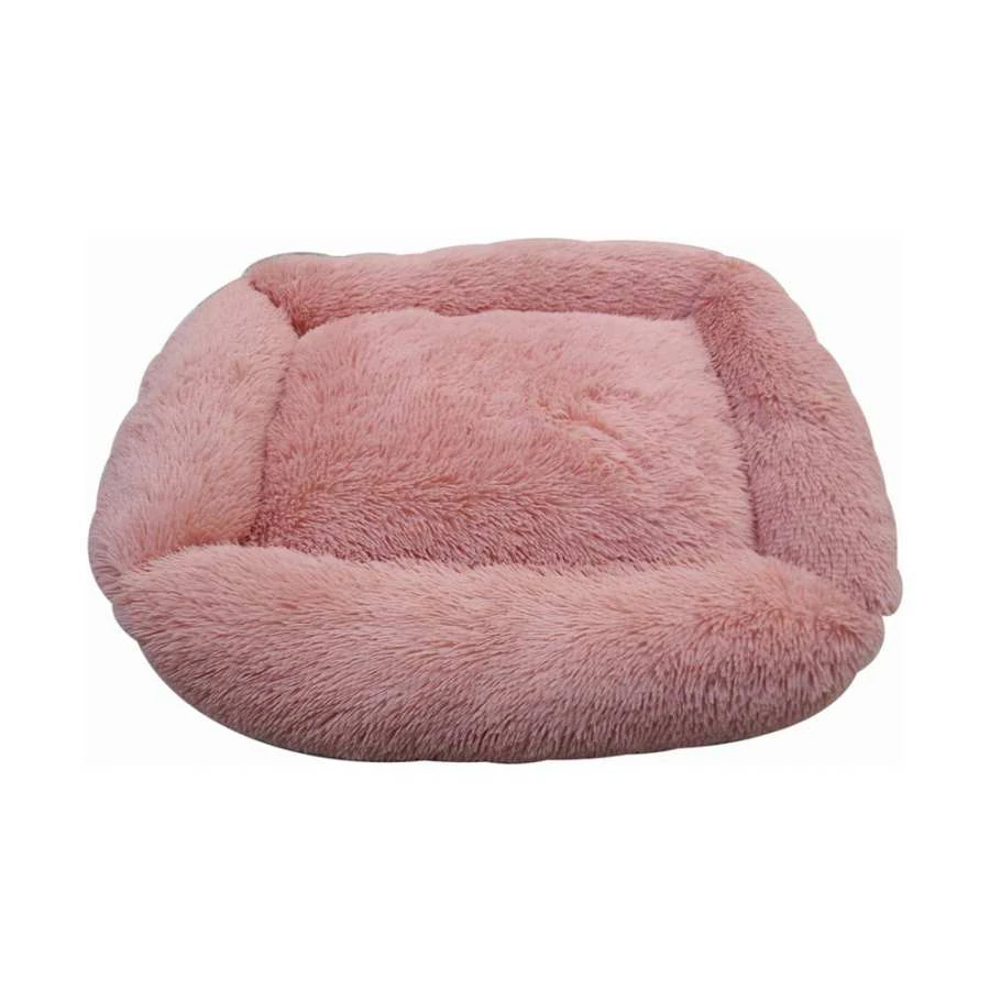 Snuggle Pals Calming Rectangle Cuddler Pet Bed - Pink