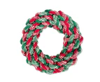 Wreath Rope Small 15cm Christmas Dog & Puppy Toy by Prestige