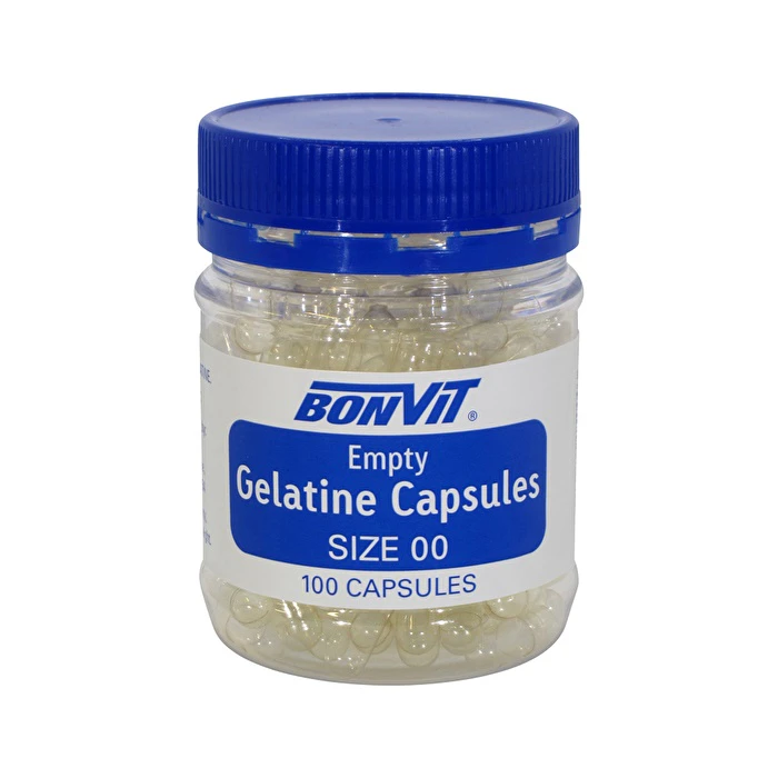 Bonvit Empty Gelatine Capsules Size '00' 100c