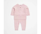 Target Baby Cable Knit Top and Pant Set 2 Piece - Pink