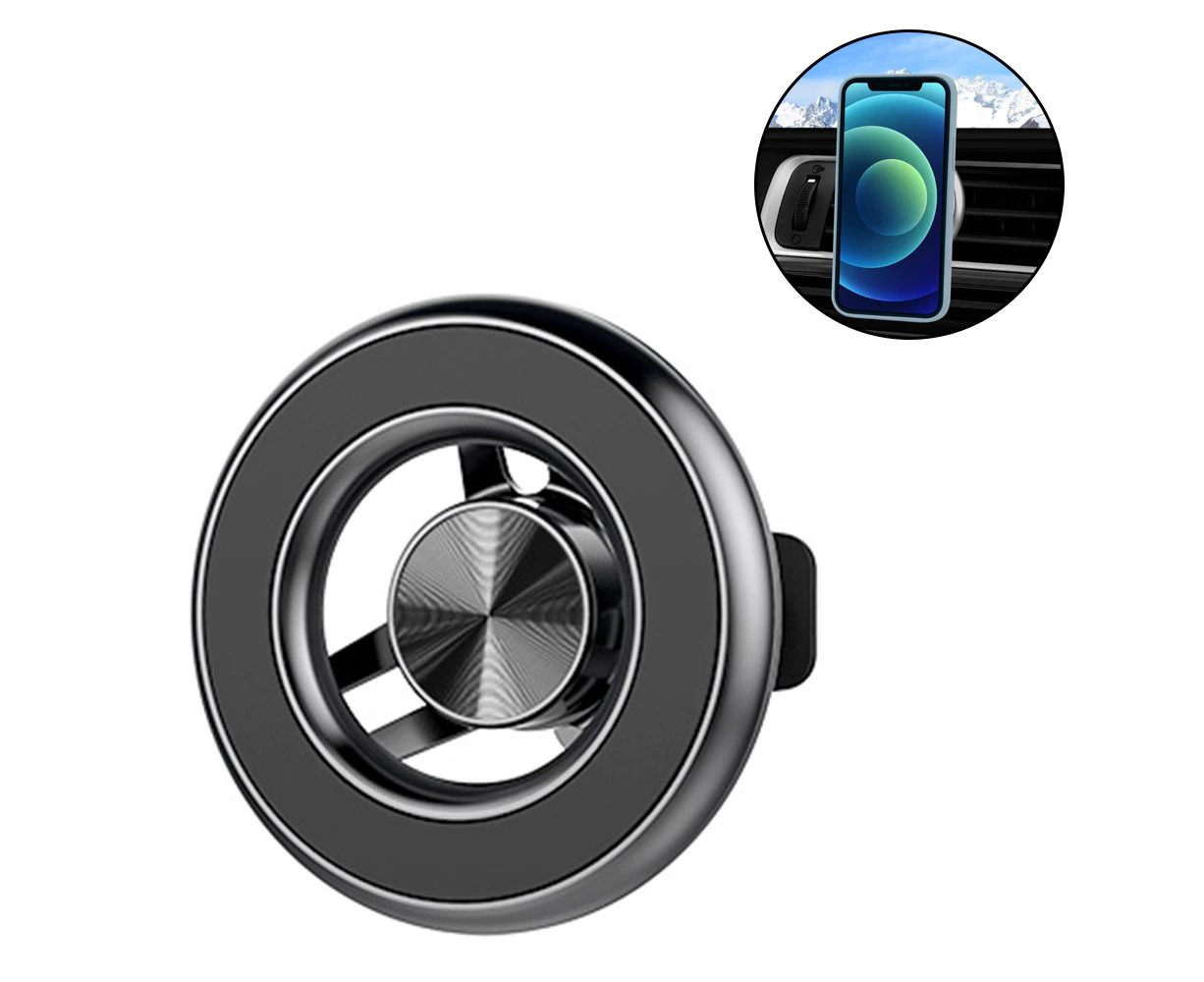 1 pcs Magnetic Phone Car Mount Air Vent Compatible with MagSafe, 360° Rotation Magnet Phone Car Holder - Grey