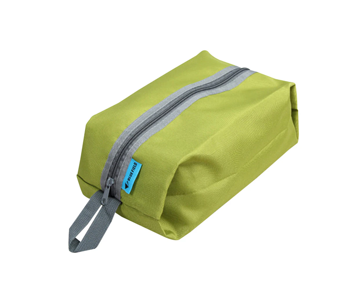 Portable Waterproof Oxford Cloth Wash Bag Outdoor Sport Travel Shoes Storage Bag Pea Green