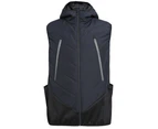 Active Puffer Vest Vegan Down-Free Quilted Stretchy Side Panel