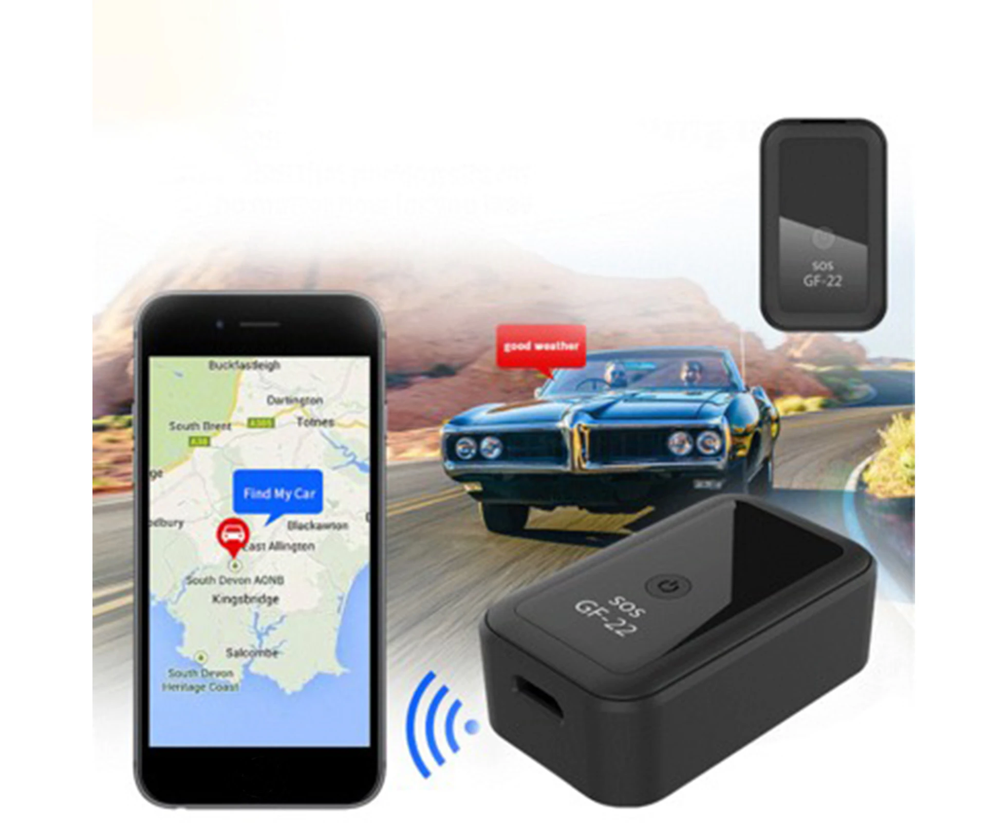 GF22 Mini Car Tracking Anti-theft Device Wireless Smart Real-time GPS Locator