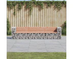 vidaXL Garden Bench Gabion Design 287x71x65.5 cm Solid Wood Douglas