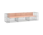 vidaXL Garden Bench Gabion Design 287x71x65.5 cm Solid Wood Douglas