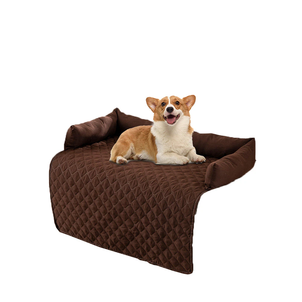 Plaid Water-resistant Sofa Cover for Pet Couch Cover Dogs Bed Cushion Coffee