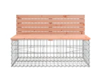 vidaXL Garden Bench Gabion Design 287x71x65.5 cm Solid Wood Douglas