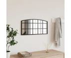 vidaXL Wall Mirror Black 60x30 cm Arch Iron