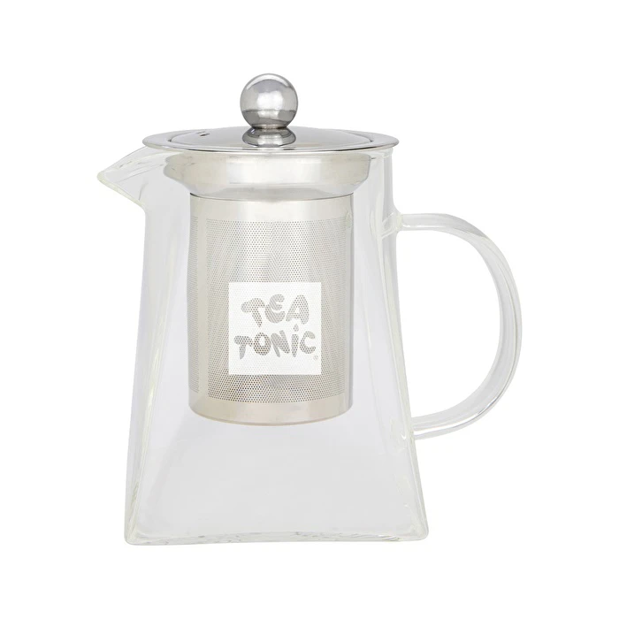 Tea Tonic Glass Tea Pot Square (2 Cup Volume) 400ml