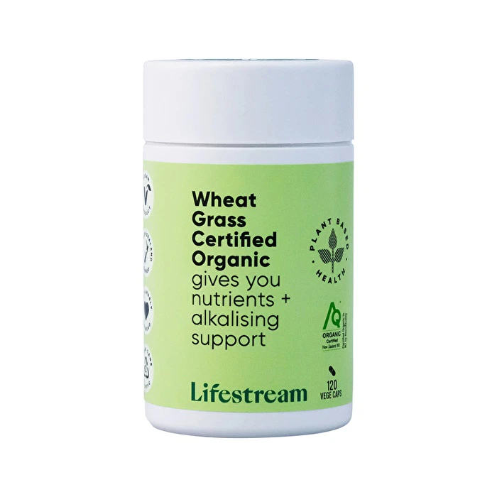 LifeStream Lifestream Wheat Grass Certified Organic 120vc