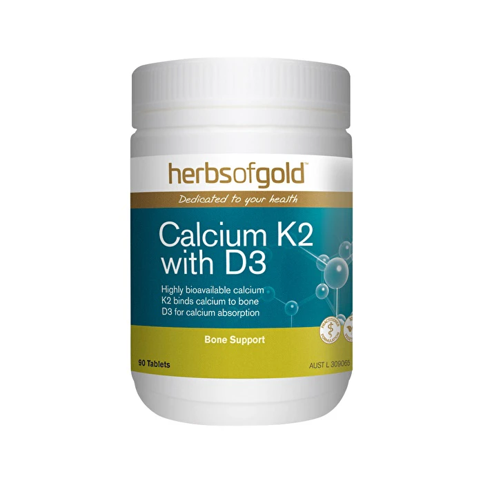 Herbs of Gold Calcium K2 with D3 180t