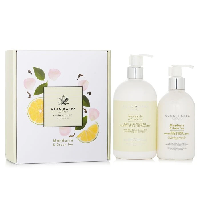 Acca Kappa Mandarin & Green Tea Body Care Gift Set: 2pcs