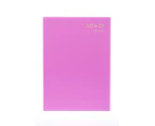 2024-2025 Financial Year Diary Collins Essential A4 Day to Page Pink w/ Appt ESSA41M.50