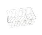 Wiltshire Essential Durable Stainless Steel High Dish Drainer Drying Rack
