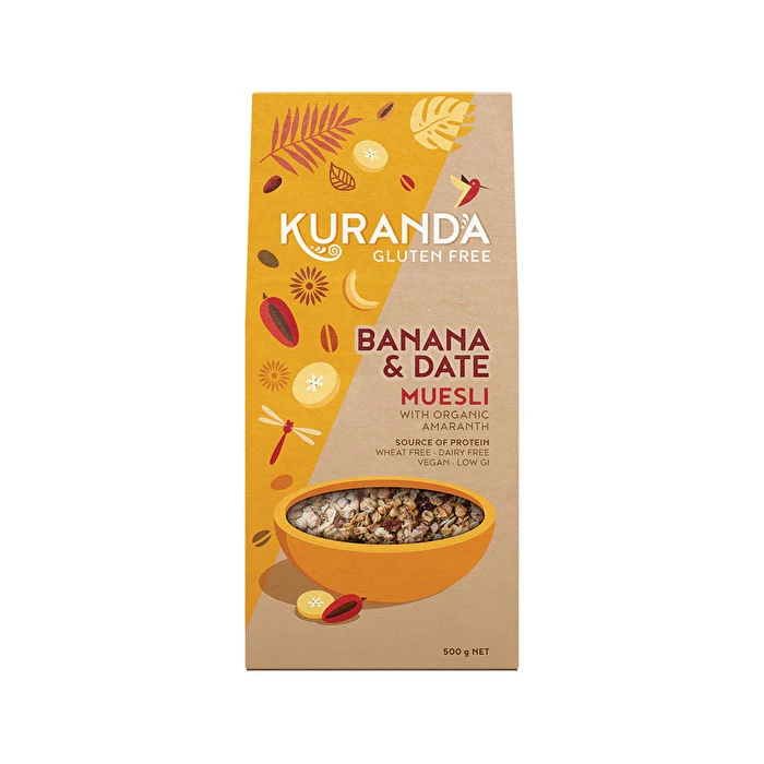 Kuranda Wholefoods Gluten Free Muesli Banana & Date 500g