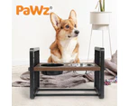 Pawz Adjustable Height Pet Feeder Elevated Dual Raised Water Food Bowl Medium