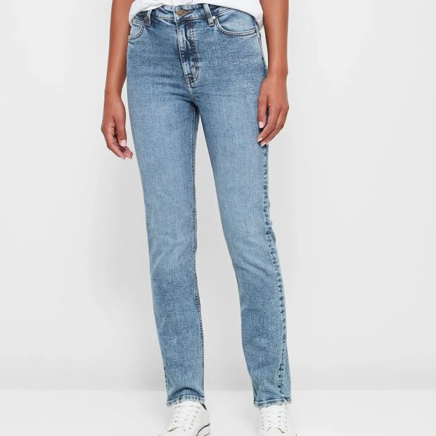 Target High Rise Full Length Straight Denim Jeans - Blue