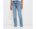 Target High Rise Full Length Straight Denim Jeans - Blue