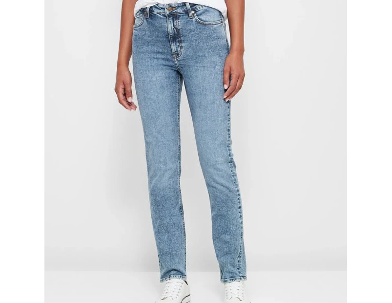 Target High Rise Full Length Straight Denim Jeans - Blue