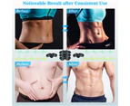 Muscle Toner Abdominal Toning Belt ABS Toner Body Muscle Trainer Wireless Portable Unisex Fitness Training Gear - Blue