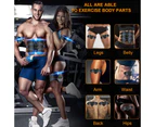 Muscle Toner Abdominal Toning Belt ABS Toner Body Muscle Trainer Wireless Portable Unisex Fitness Training Gear - Blue