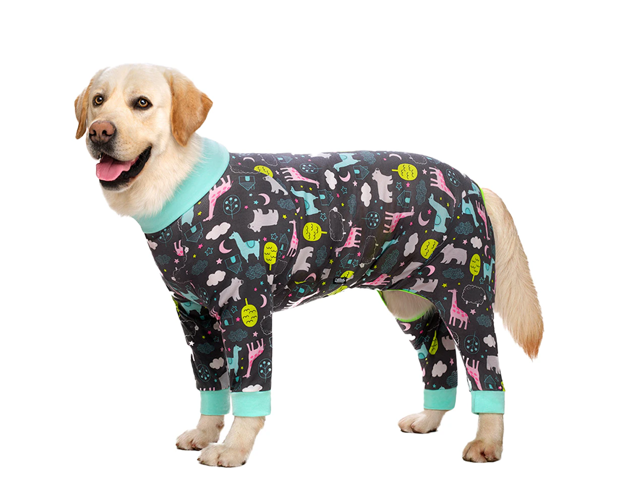 Dog Pajamas Jumpsuit ,Lightweight Dog Pjs Clothes Apparel Onesies,Shirt for Large Size Dogs After Surgery-26