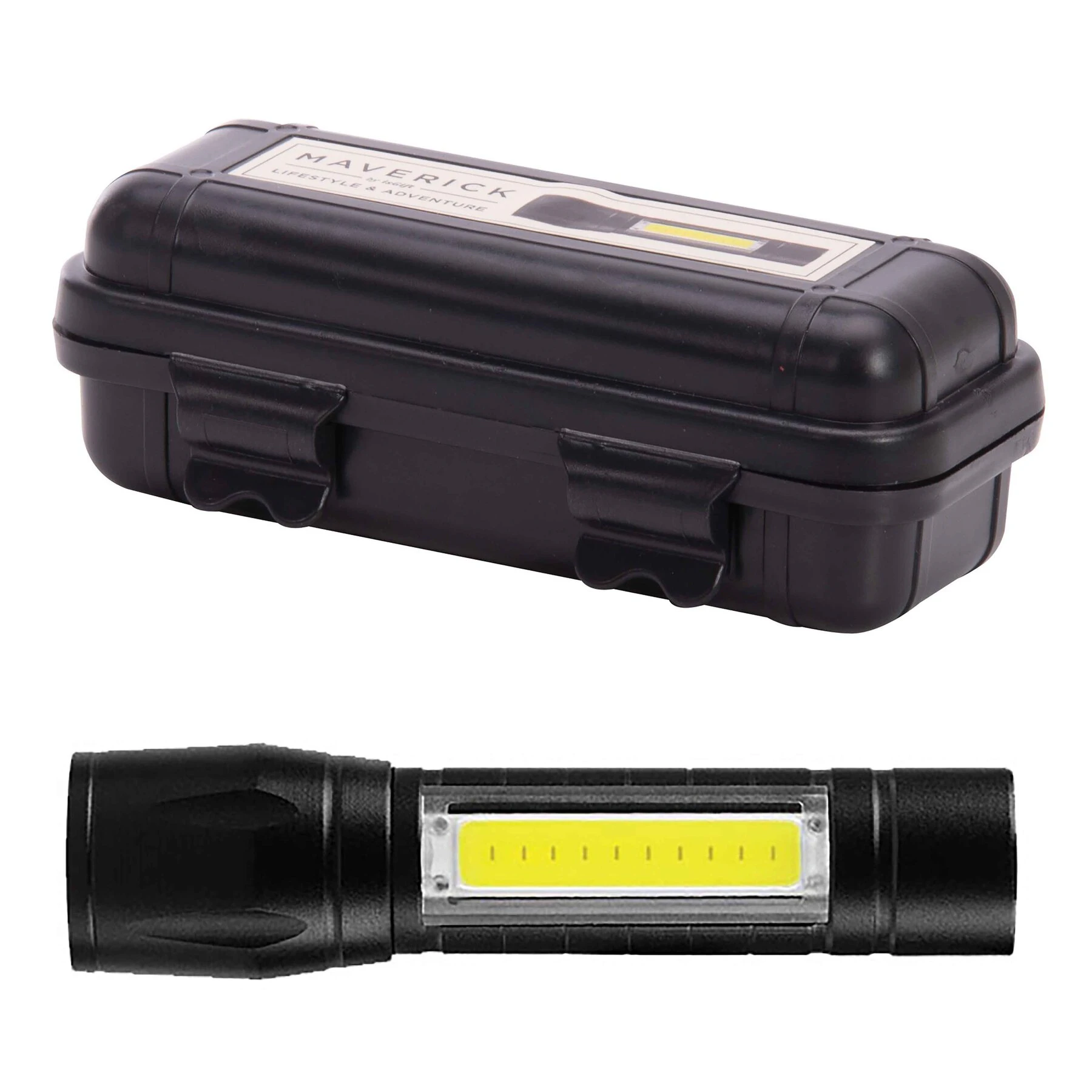 Maverick - 3 in 1 Rechargable Metal Flashlight