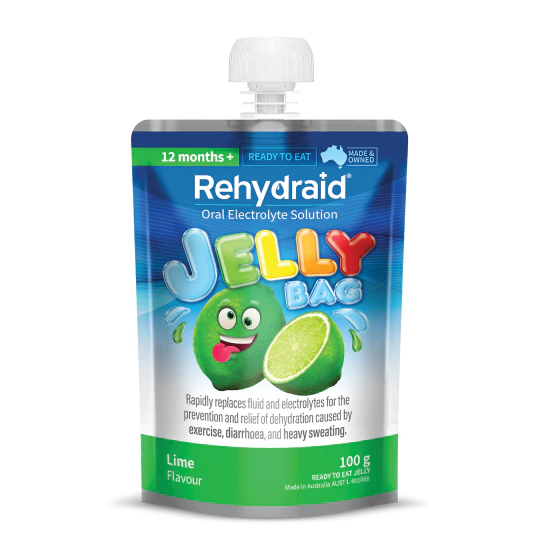 REHYDRAID LIME JELLY BAG 100G