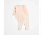 Target Baby Bodysuit & Trackpants Set 2 Piece - Pink