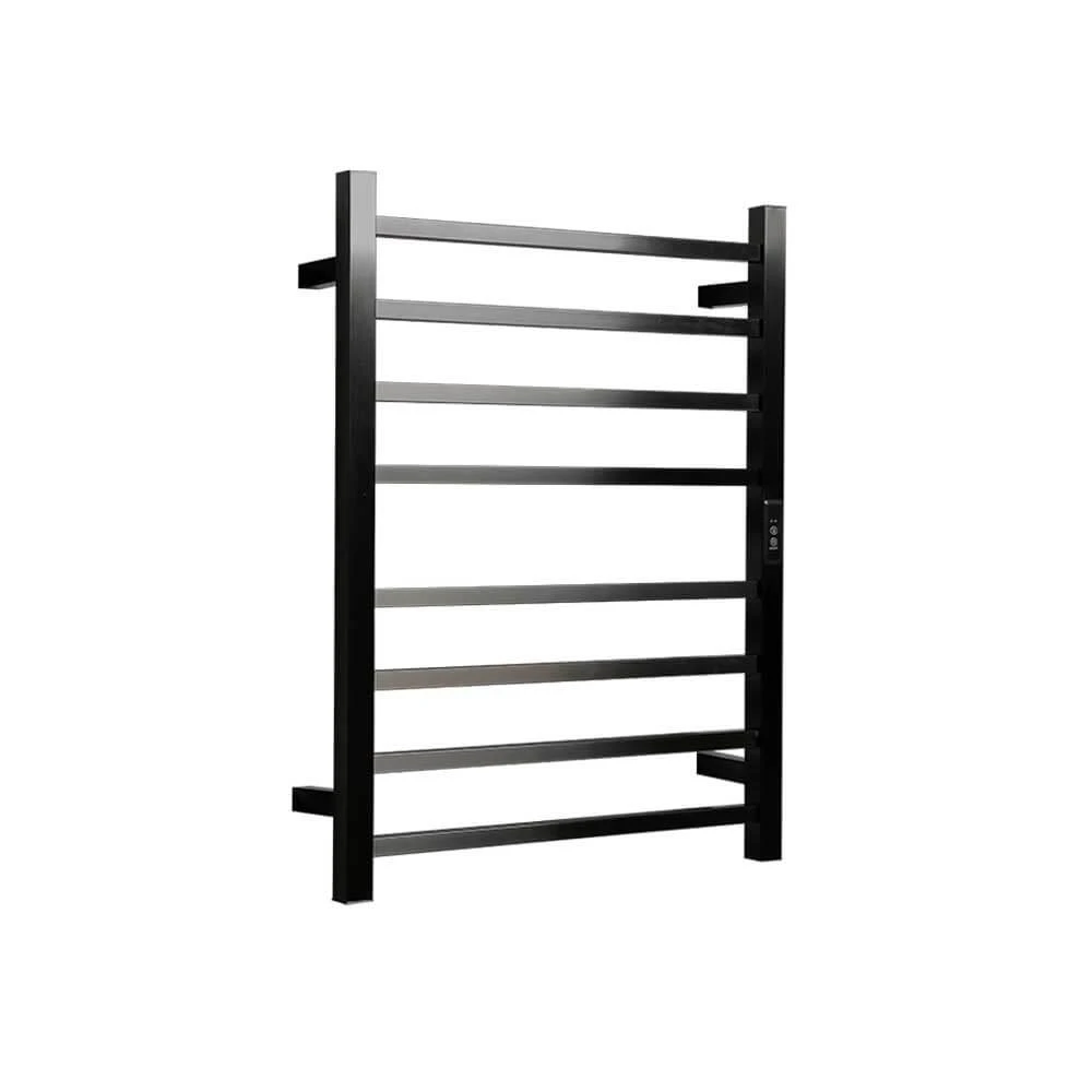 HOTWIRE Hotwire Heated Towel Rail - Square Bar (H700mmxW530mm) with Timer - Gun Metal