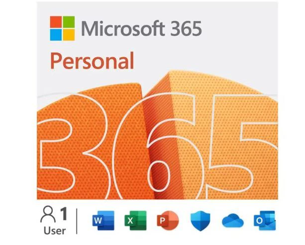 Microsoft 365 Personal for 1 Person, Works on Windows, Mac, iOS and Android devices, 1 Year Subscription [QQ2-01895]