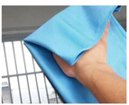 20Pcs Microfibre Glass Cleaning Cloth Car Towel Window Dish Washing 40x40 cm Blue