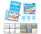 Magical Water Painting Book Reusable Children Graffiti Drawing Board Kids Gift 2#